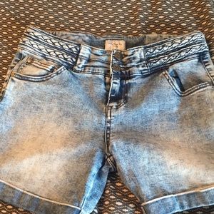 Blue jean shorts